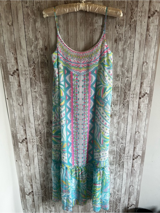 Lilly Pulitzer Dresses & Skirts - Lilly Pulitzer Winni Multi Maraca My World Print Midi Dress Resort Bright XS